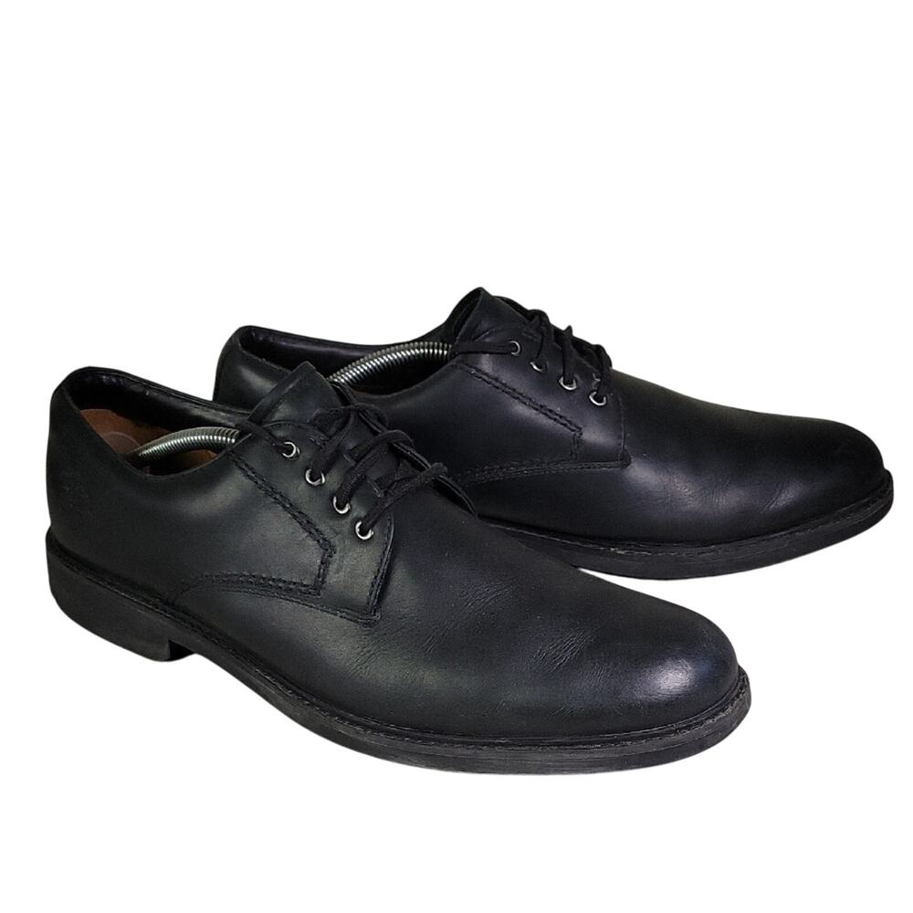 Timberland Black Leather lace Up Oxford Shoes Mens Size 12